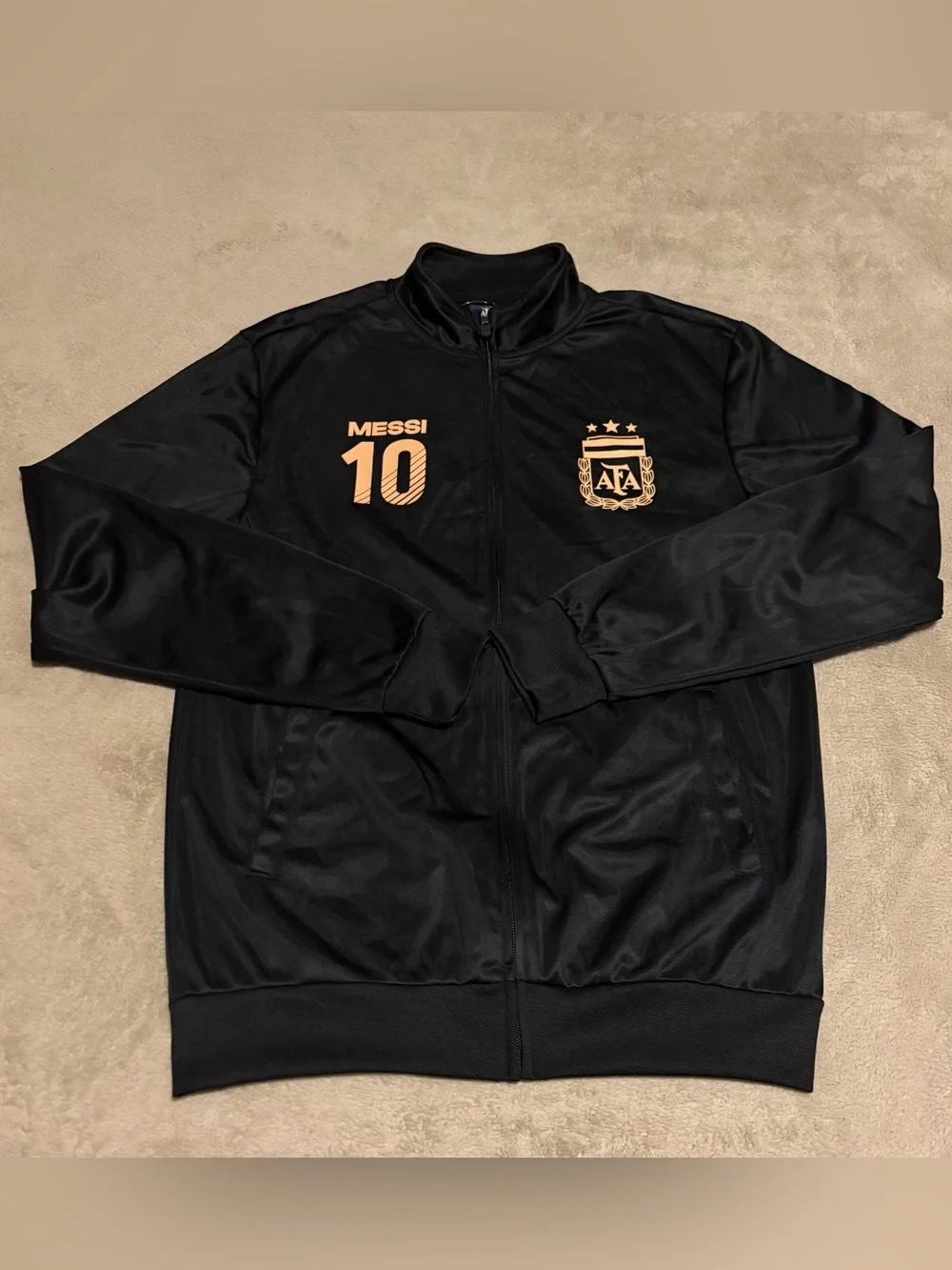 Officially Licensed Argentina AFA Lionel Messi #10 Full-Zip Track Jacket - S